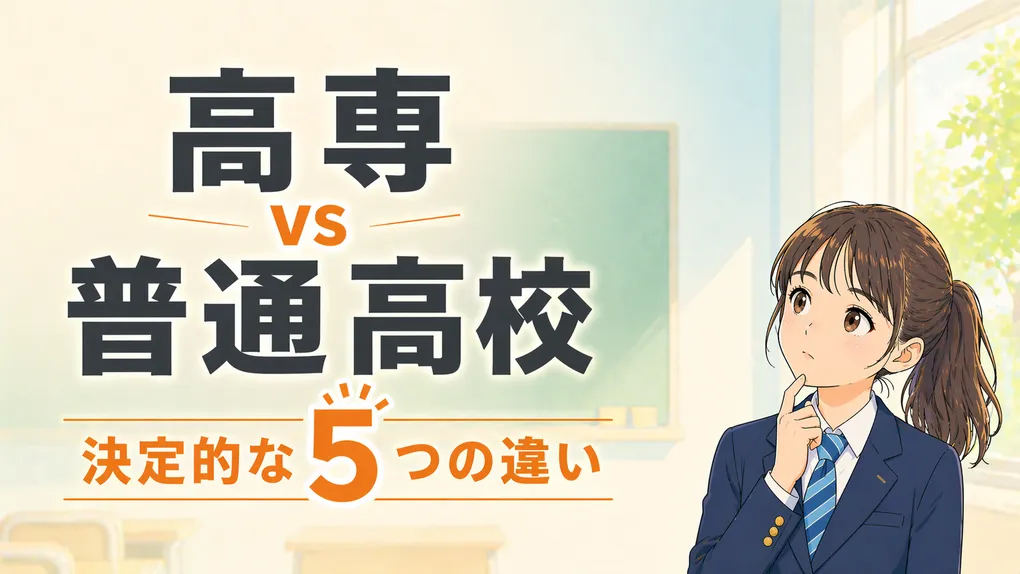 高専と高校の違いは？普通科と比較した5項目と向き不向き